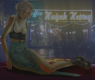 neon (2022, clip studio paint)